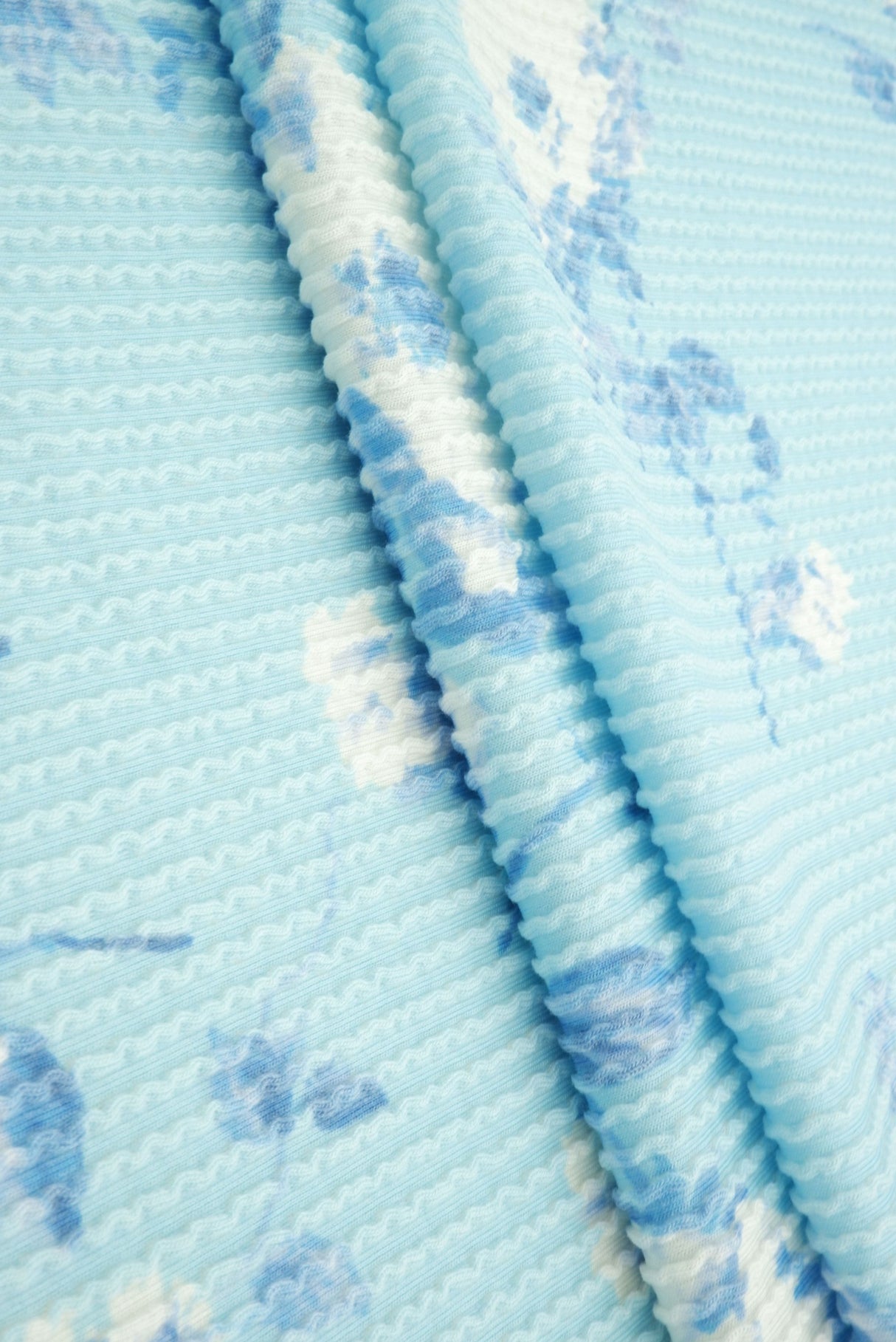 Floral Jacquard Double Knit Fabric
