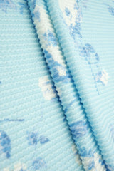 Floral Jacquard Double Knit Fabric