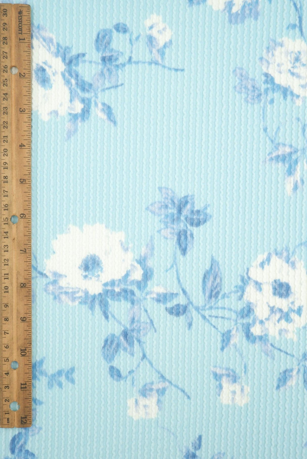 Floral Jacquard Double Knit Fabric