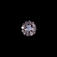 Italian Charcoal Rhinestone Shank Back Button - 14L/9mm