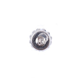 Italian Green Rhinestone Shank Back Button - 14L/9mm