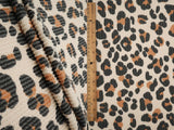 Leopard Animal Print Double Knit Fabric 56/57" Soft Stretchy Polyester Rayon Spandex