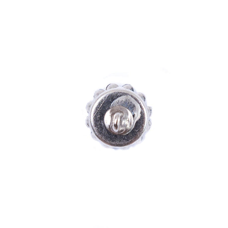 Italian Blue Rhinestone Shank Back Button - 14L/9mm