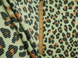Leopard Animal Print Double Knit Fabric 56/57" Soft Stretchy Polyester Rayon Spandex
