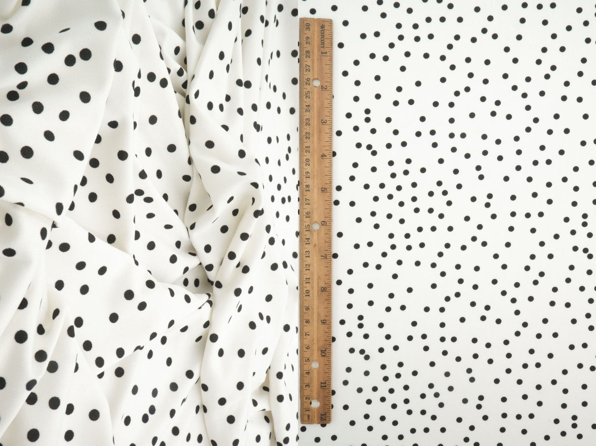 Polka Dot Knit Fabric