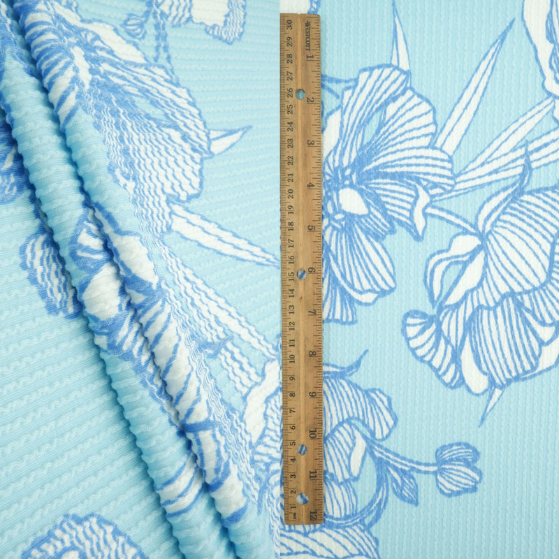 Floral Double Knit Fabric