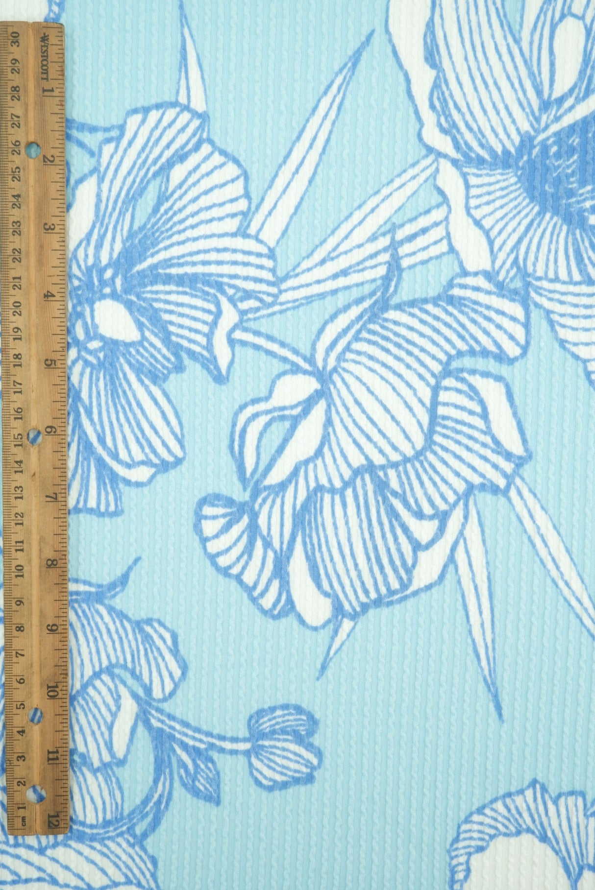 Floral Double Knit Fabric
