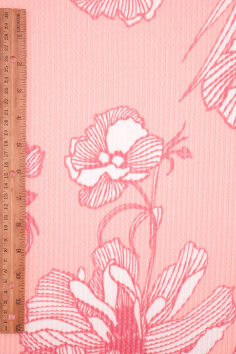 Floral Double Knit Fabric
