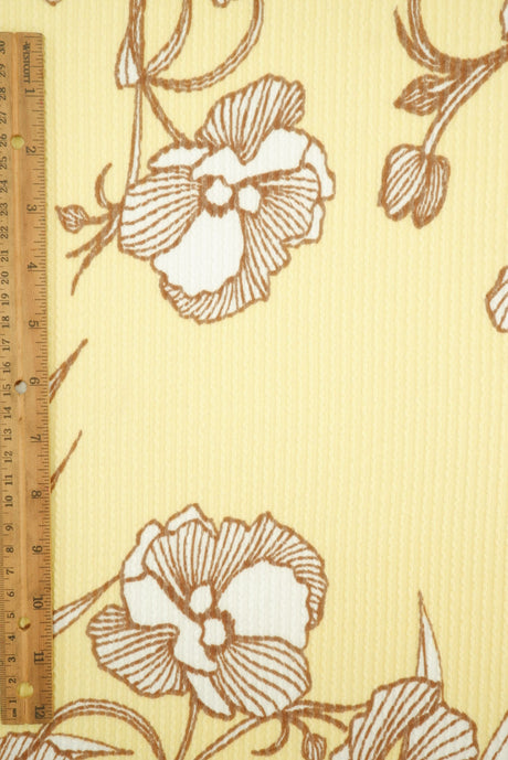 Floral Double Knit Fabric