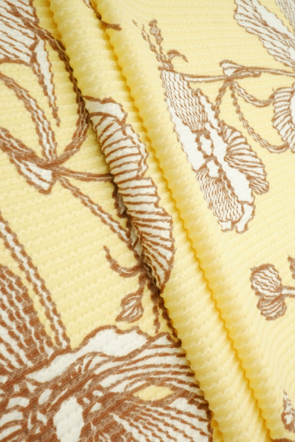 Floral Double Knit Fabric