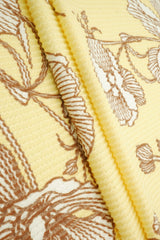 Floral Double Knit Fabric