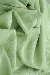 Flower Puff Print Airflow Woven