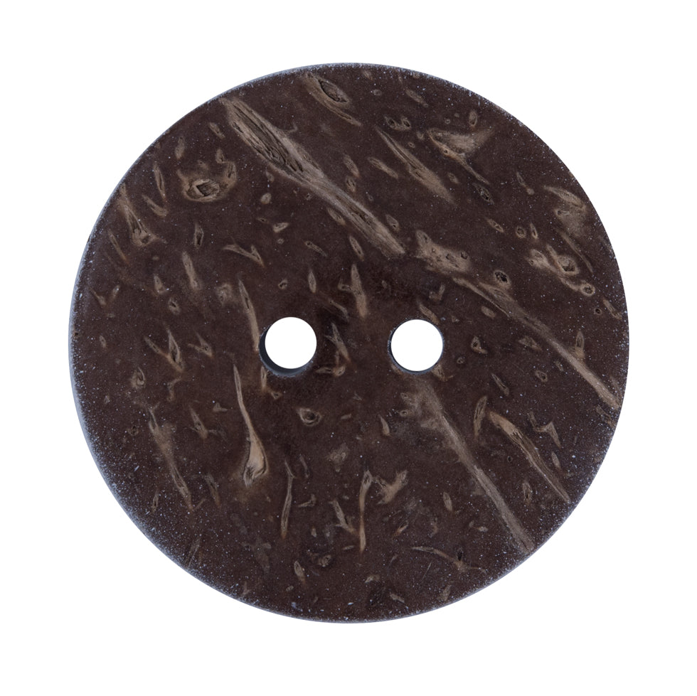 Italian Geometric Printed Coconut Button - 48L/30.5mm