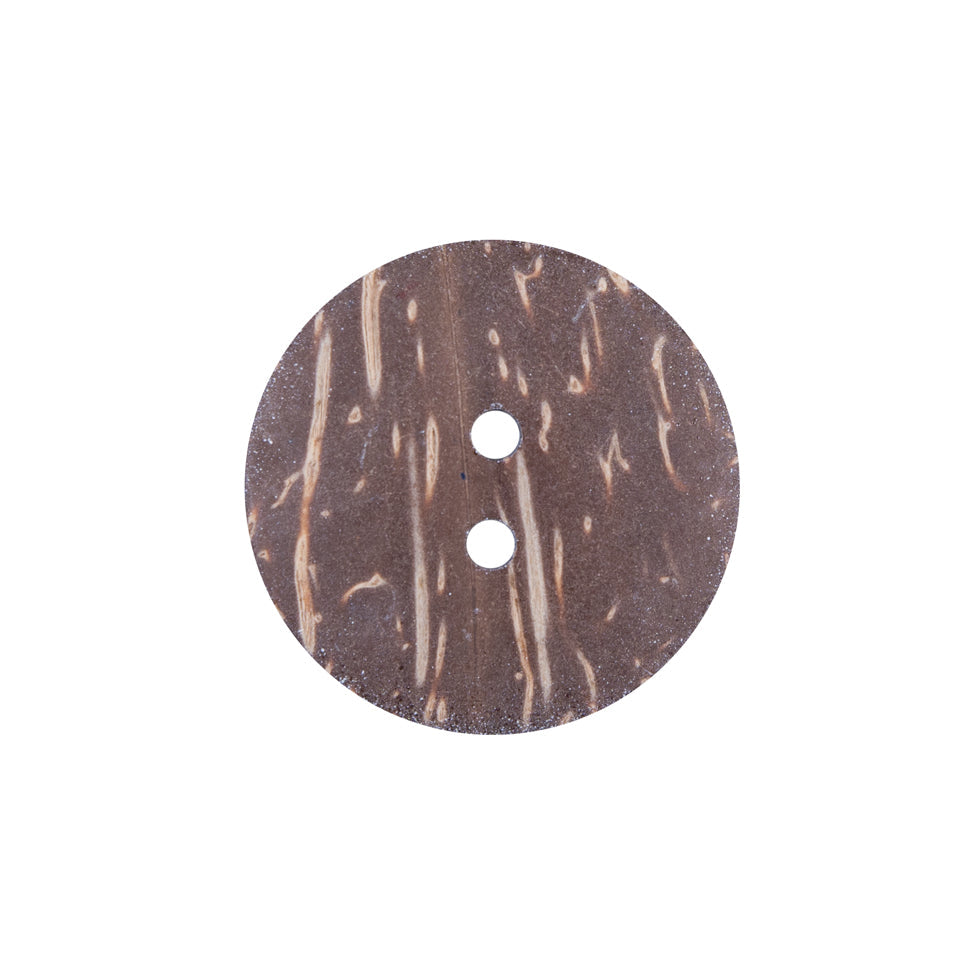 Italian Blue and White Nautical 2-Hole Coconut Button - 32L/20mm