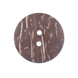 Italian Blue and White Nautical 2-Hole Coconut Button - 40L/25.5mm
