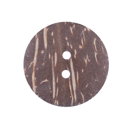 Italian Blue and White Nautical 2-Hole Coconut Button - 40L/25.5mm