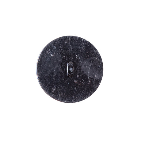 Italian Black and Silver Zamac Button - 32L/20mm