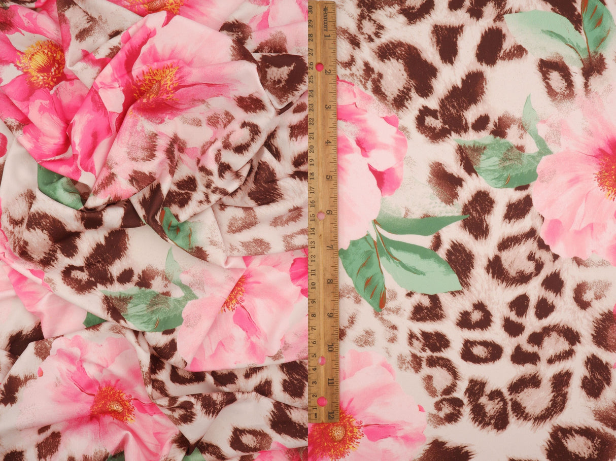Leopard Floral ITY Knit Print