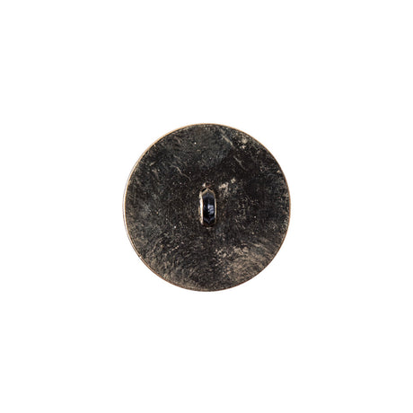 Italian Black and Gold Zamac Button - 24L/15mm
