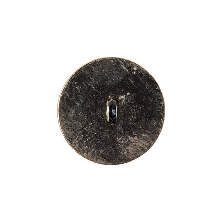Italian Black and Gold Zamac Button - 32L/20mm