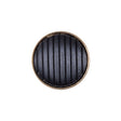Italian Black and Gold Zamac Button - 32L/20mm