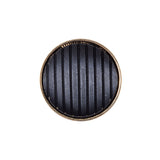 Italian Black and GoldZamac Button - 36L/23mm