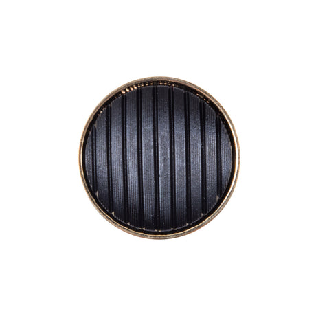 Italian Black and GoldZamac Button - 36L/23mm