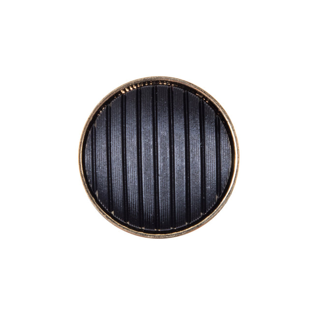Italian Black and GoldZamac Button - 36L/23mm