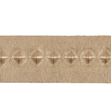 Italian Gold Stud Embossed Faux Leather - 1.75"