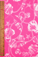 Shell Print Crepe Knit Fabric