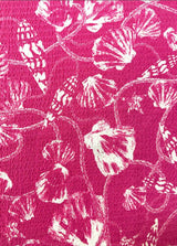 Shell Print Crepe Knit Fabric