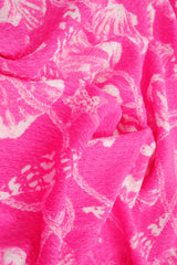 Shell Print Crepe Knit Fabric