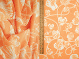 Shell Print Crepe Knit Fabric