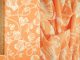 Shell Print Crepe Knit Fabric