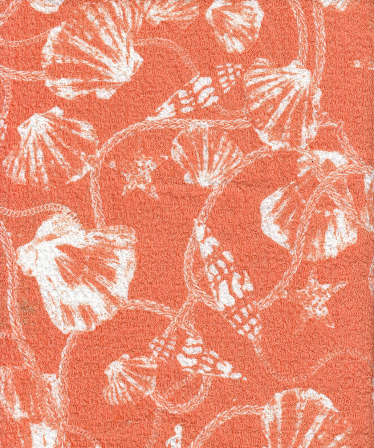 Shell Print Crepe Knit Fabric