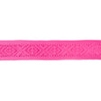 Italian Pink Geometric Embossed Double Knit Trim - 1.75"