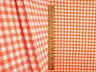 Gingham Print Rib Knit Fabric