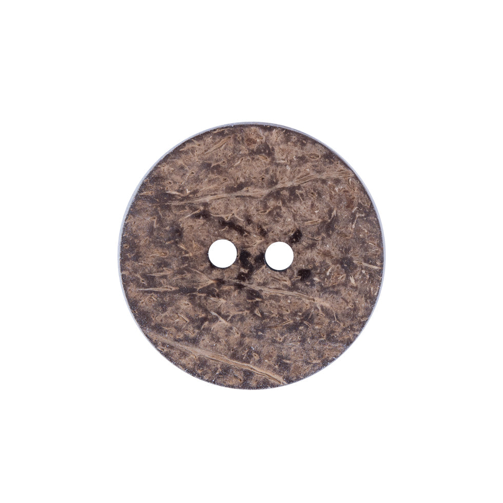 Italian Blue and White Coconut Button - 36L/23mm