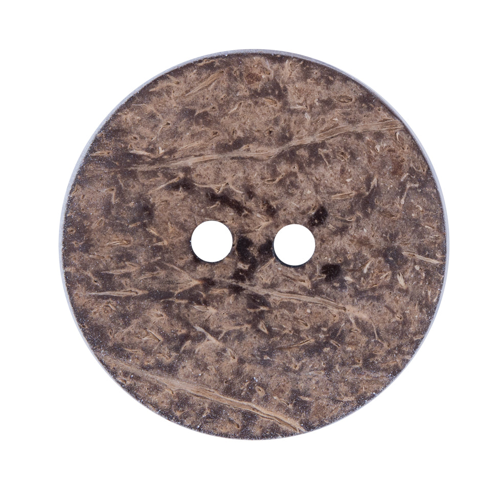 Italian Blue and White Coconut Button - 48L/30.5mm
