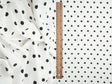 Polka Dot Brushed Knit Ivory Black