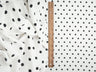 Polka Dot Brushed Knit Ivory Black