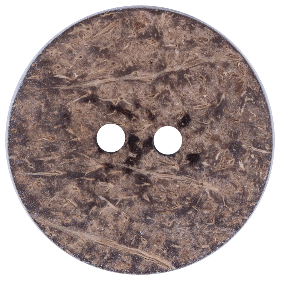 Italian Blue and White Coconut Button - 64L/40.5mm