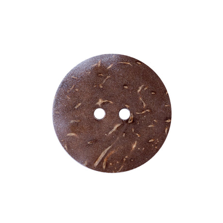 Italian Red, Orange and White Coconut Button - 36L/23mm