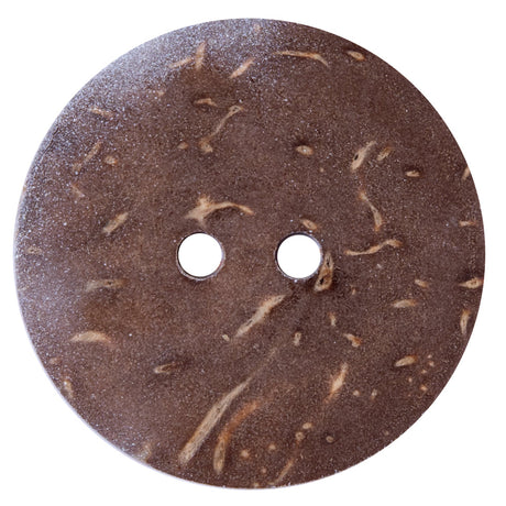 Italian Red, Orange and White Coconut Button - 64L/40.5mm