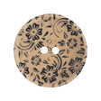 Italian Metallic Gold Lasered Button - 44L/28MM