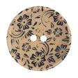 Italian Metallic Gold Lasered Button - 54L/34mm