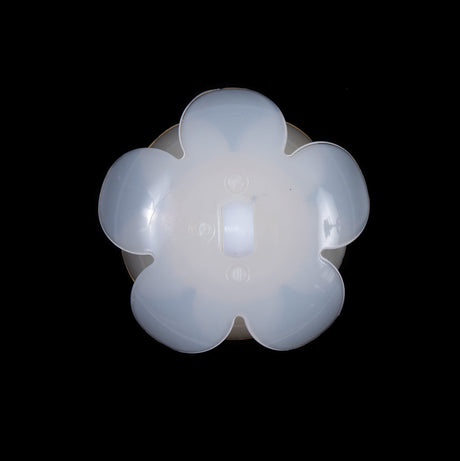 Italian Ivory Floral Shank-Back Button - 40L/25.5mm