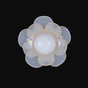 Italian Ivory Floral Shank-Back Button - 40L/25.5mm