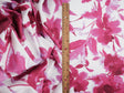 Floral Printed Knit Magenta Orange Royal