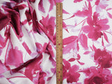 Floral Printed Knit Magenta Orange Royal
